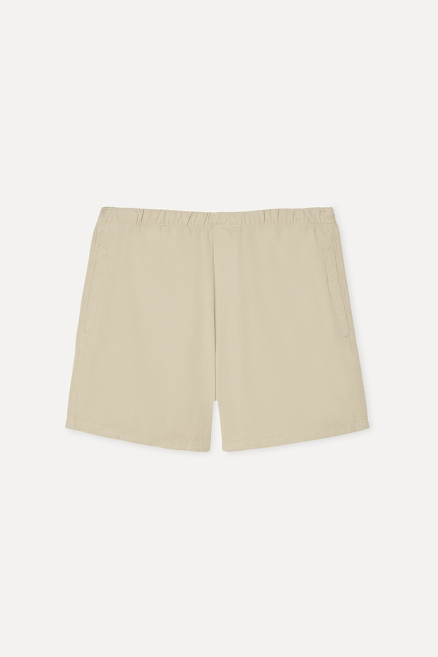 Men's Beige Color Straight Fit Shorts