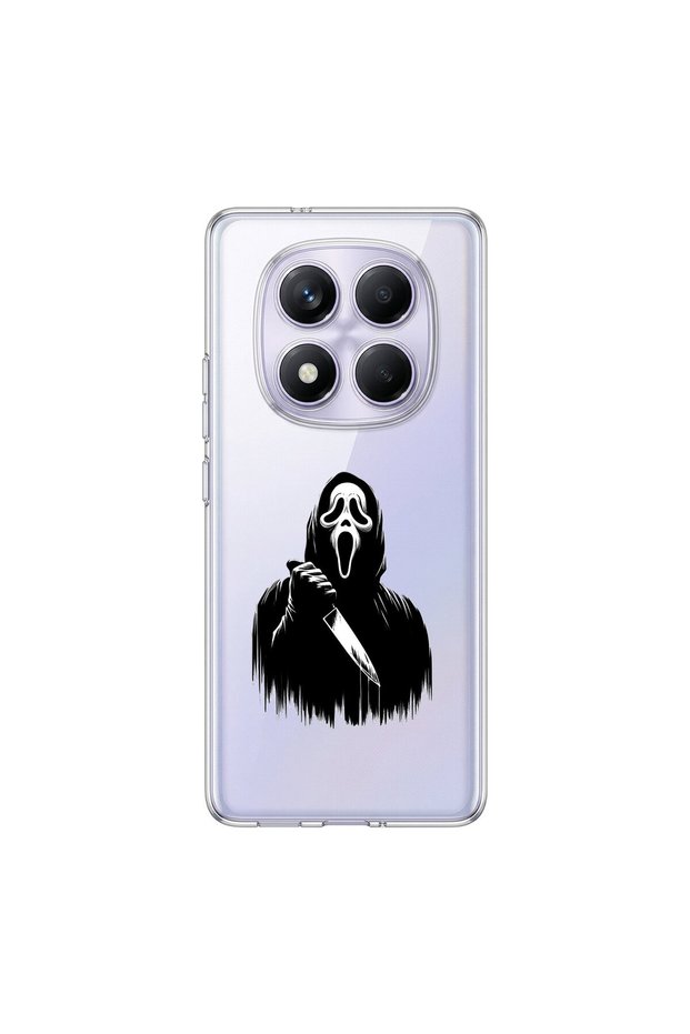 Redmi Note 14 Pro Compatible Horror 3 Design Transparent Case