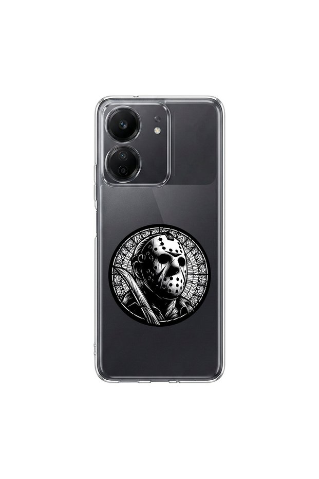 Poco C65 Compatible Horror 5 Design Transparent Case