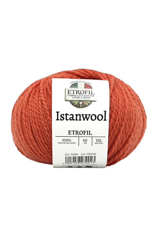 Istanwool Knitting Yarn Cinnamon Tile 100% Turkish Wool 50g 125m (72280)
