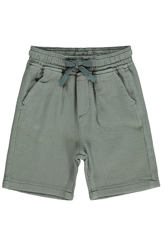 Textured 2-5 Years Old Capri - Khaki