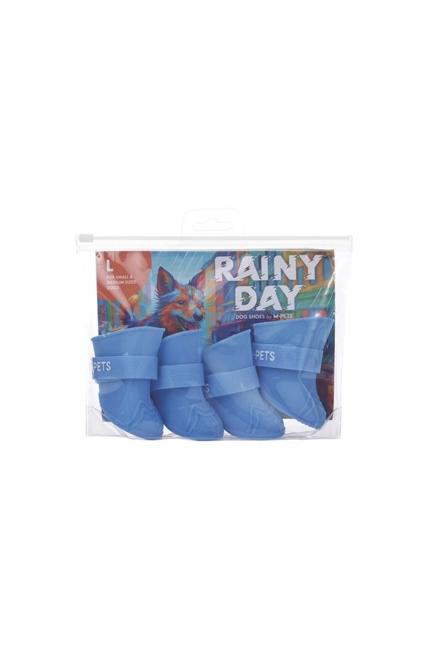 Rainy Day Shoes for Dogs (L) Blue