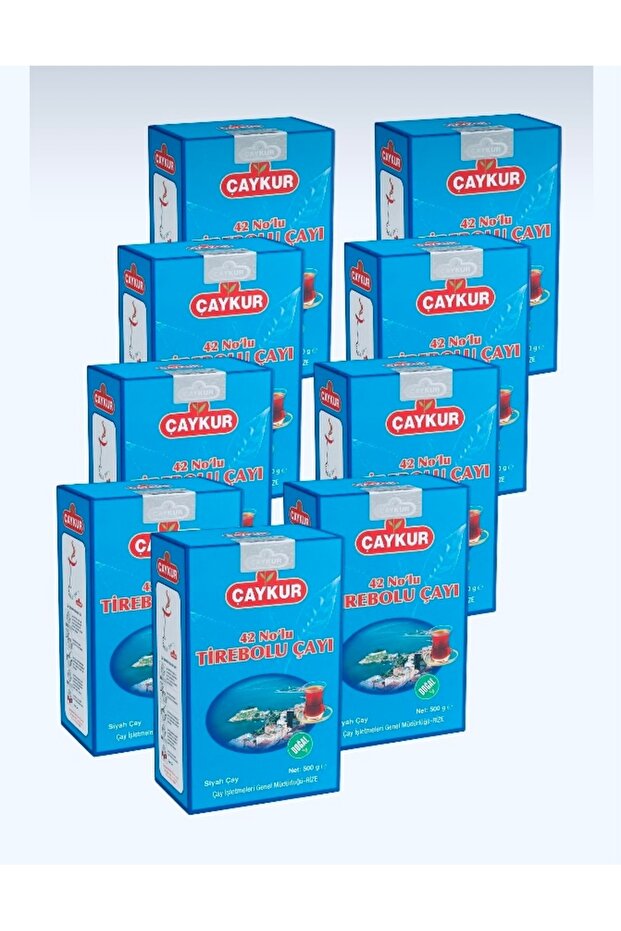 42 No'Lu Ti̇rebolu Tea 500 Gr X 9 Pieces Box Packaging Black Bulk Tea
