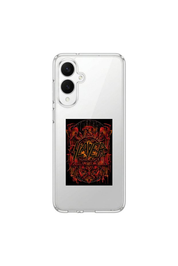 Samsung Galaxy S25 Edge Compatible Metal 17 Design Transparent Case