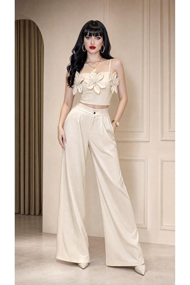 Two-Piece Beige Set - 3