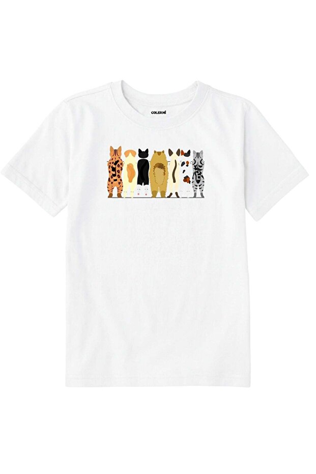 Children's T-Shirt - Cats Design on the Back