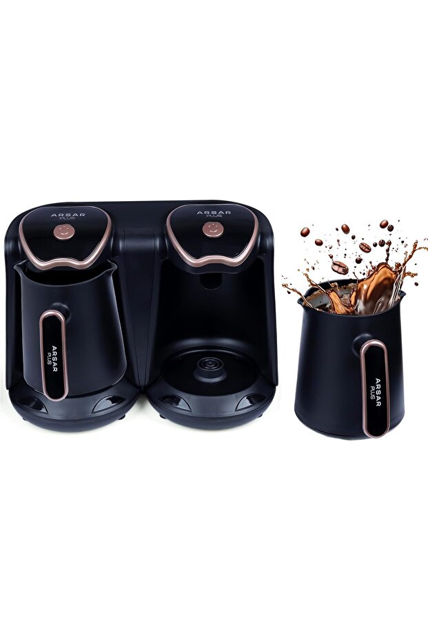 DOUBLE Automatic Turkish Coffee Maker Machine 600w + 600W