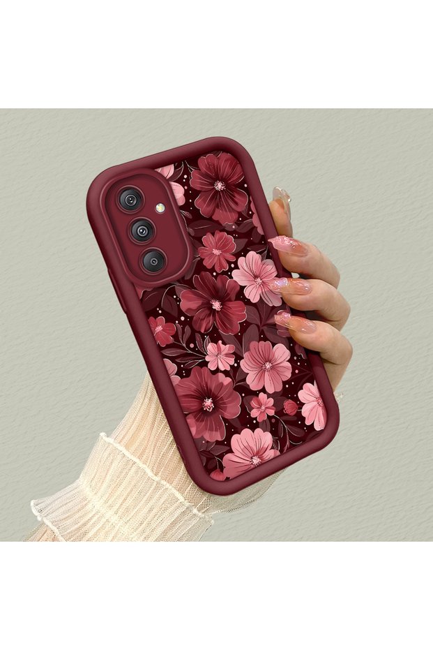 Samsung Galaxy M34 Compatible Fashion Spring Flower Pattern Case, Scratch-Resistant