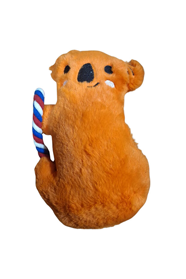 Plush cat toy orange