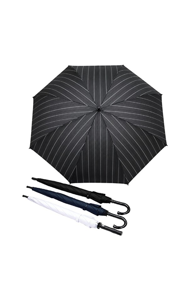 Automatic Open Straight UV Umbrella, Assorted - 3
