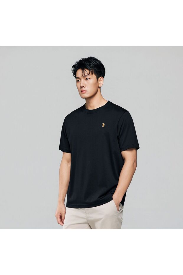 Men Regular Mercerized Cotton Crew Tee