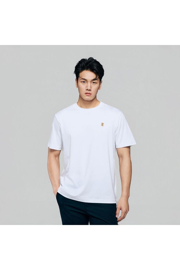 Men Regular Mercerized Cotton Crew Tee