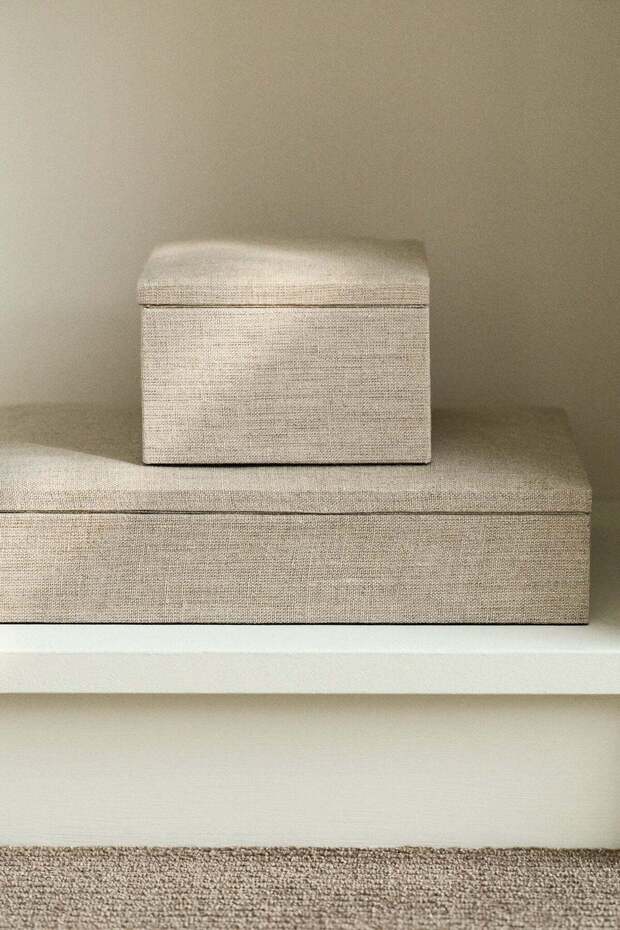 Linen jewellery box