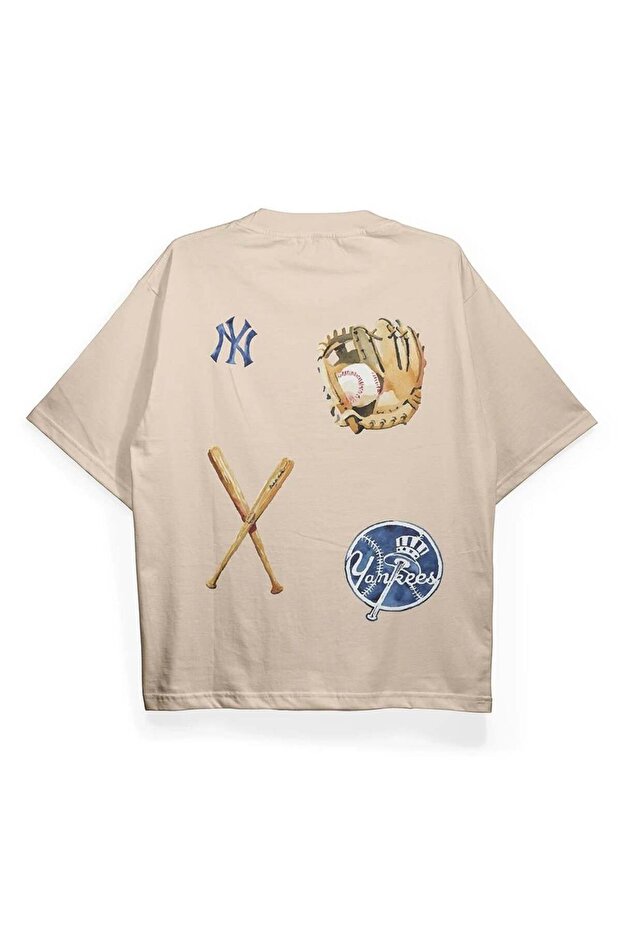 T2019 Ny Yankees Printed Oversize Tshirt