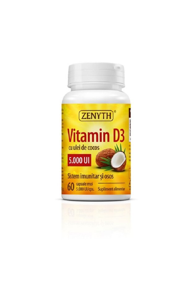 Vitamina D3 5000 UI, 60 capsule