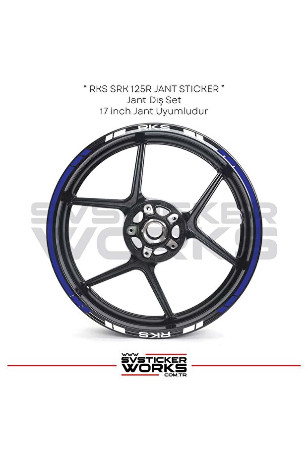 Rks Wheel Compatible Sticker Wheel Outer Strip Set of 16 Stickers
