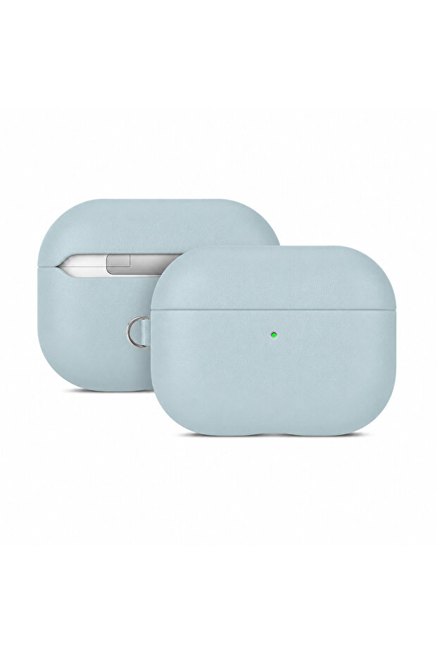 AirPods Pro 3 Compatible Case with M-Safe Feature, Yahu Series Leather Design Cover, Blue