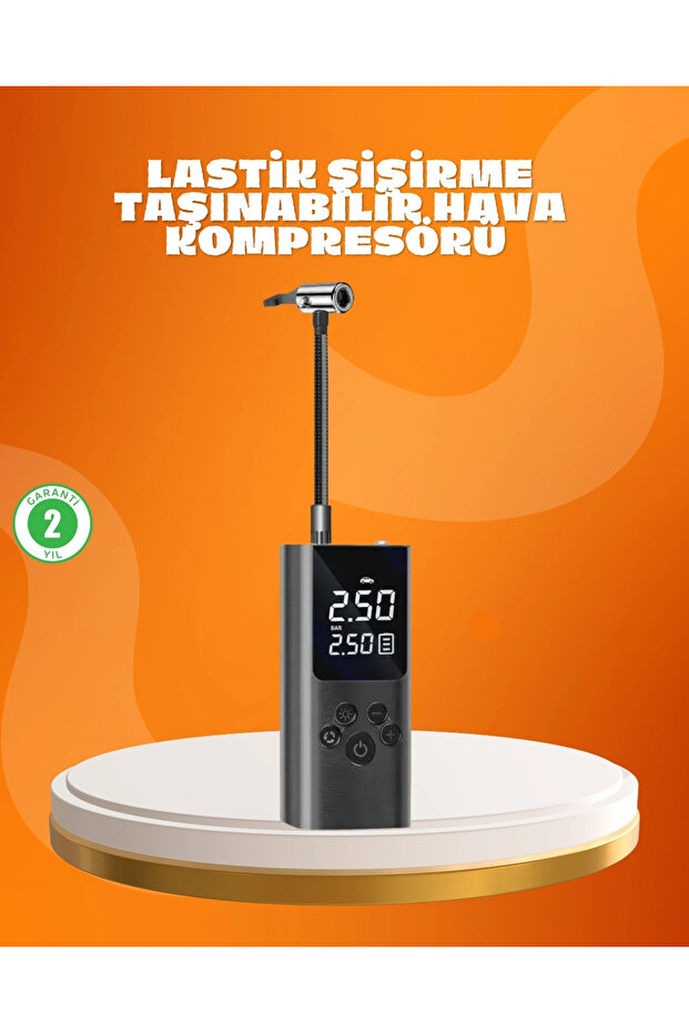 Digital Air Pump with Multiple Valve Adapters