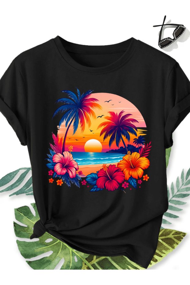Mr. beach air printed premium oversize t-shirt