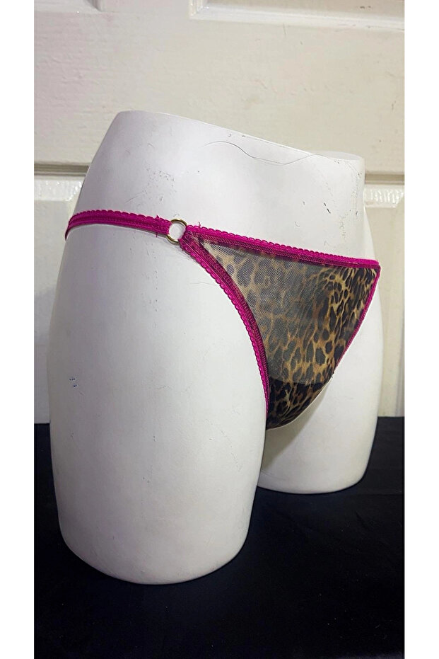 Leopard Patterned Half Support Bra Set - 6