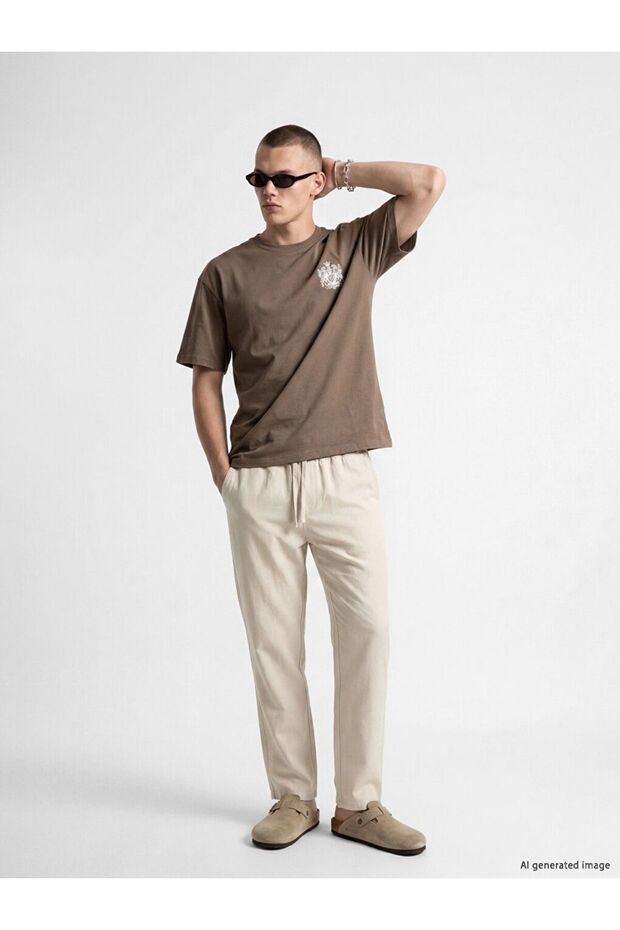 Xside Gray Relax Fit Men's Trousers