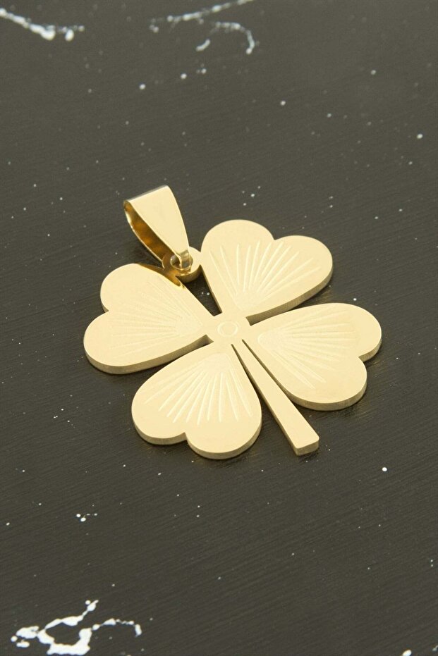 Clover Steel Pendant 2.5 cm