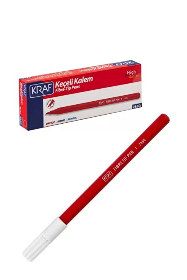 Kraf 285g Red Felt-Tip Pens, 240 Pieces - 1 Box