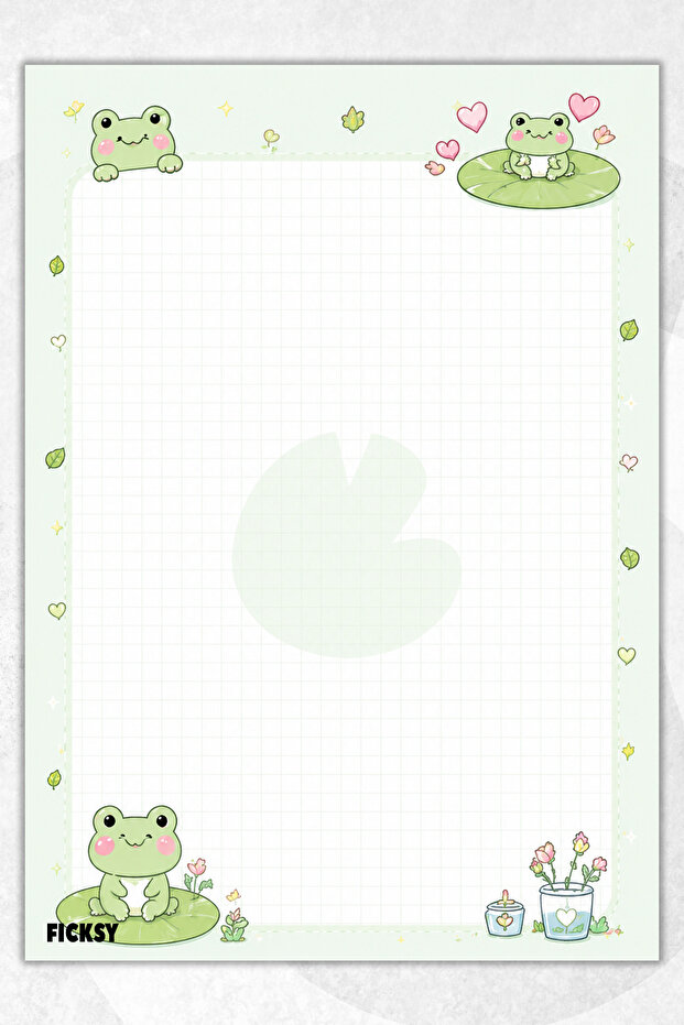 A4 Notepad Checkered Notebook - 50 Sheets - Memopad - Notepad - Notepad - Note Paper - 1
