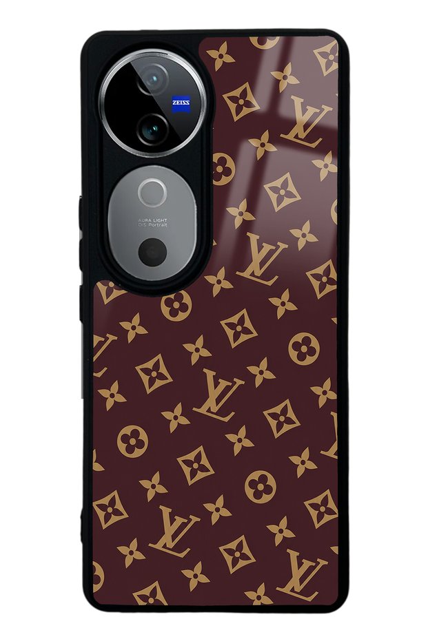 Vivo V40 Red Lv Design Glossy Phone Case