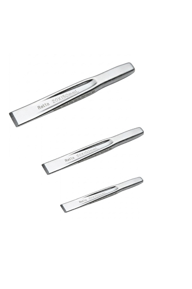 Chrome Flat Slotted Chisel 150-200-250mm - 1