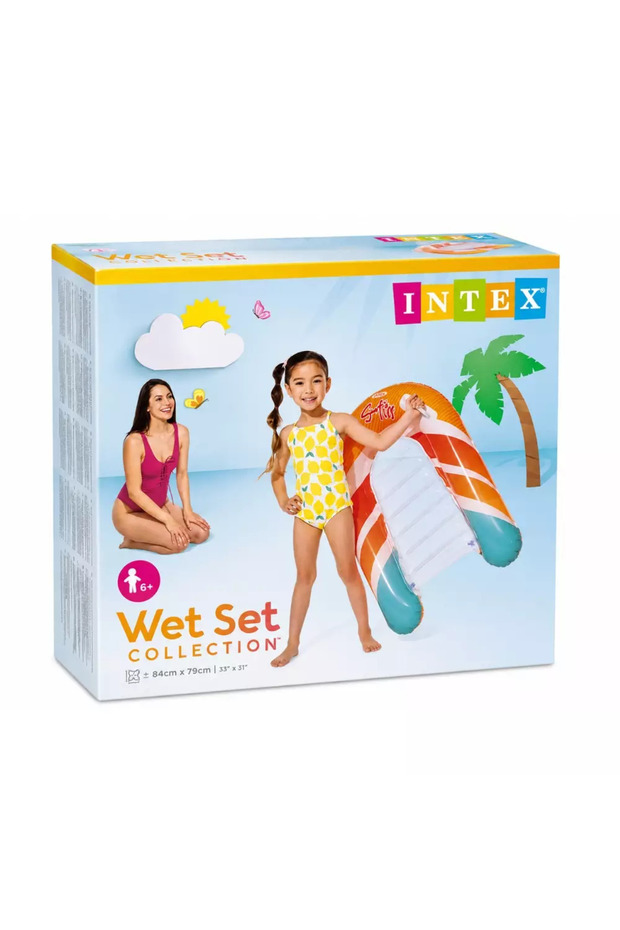 Wet Set Collection Surfs Up Riders Inflatable Surfboard U Shaped For Kids
