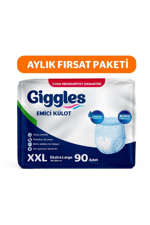 Adult Absorbent Panty Diapers XXL Waist Size 150-200cm with Wetness Indicator 3 Pack of 30 90 Pieces