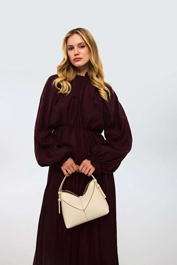 Bow Detailed Blouse Skirt Set