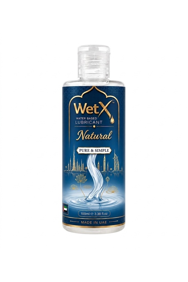 Natural Water Based Lubricant (100ml) | Pure & Simple - Long Lasting - Natural Feeling - Smooth & Silky