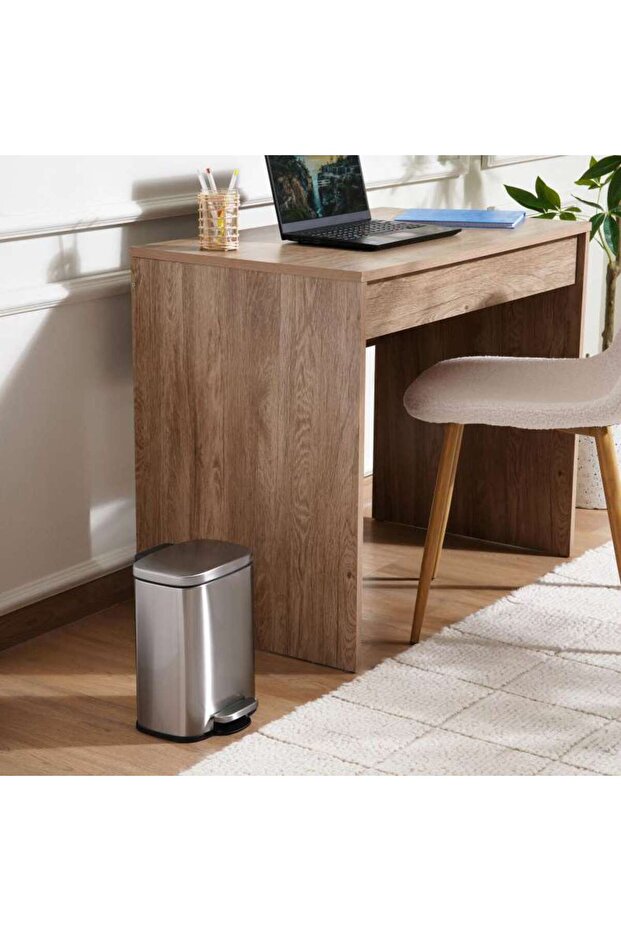 Primo Fingerprint Resistant Metal Pedal Bin 21.3x20.5x29.5cm 5l - Chrome