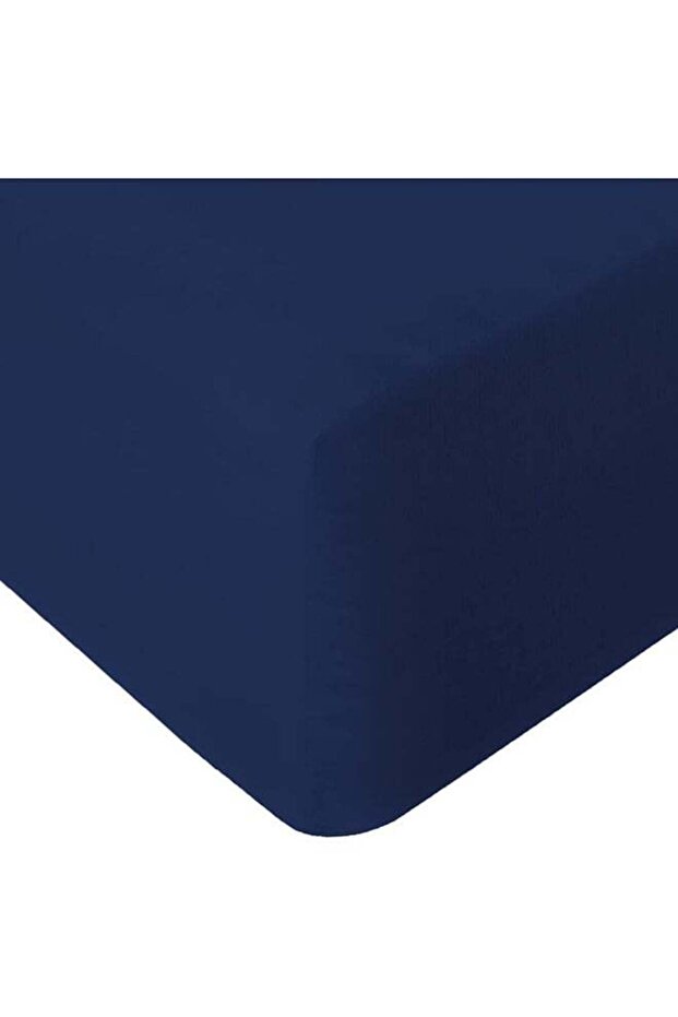 Queen Size Fitted Sheet (150x200cm) – 40cm Deep Pocket – Soft Microfiber (Navy Blue)