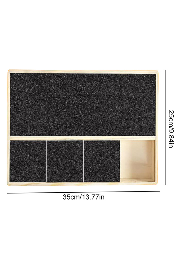 Drawer Type Dog Nail Scratch Board Nail Trim Pad Pull-Out Wooden Pet Scratching Board Toy Built-in T