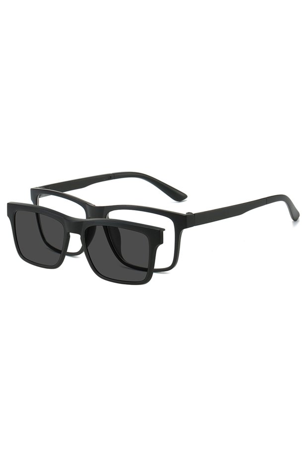 CT2202-JA1 PC 2In 1 New Style Magnet Clip On Glasses Frame Trend fishing Driving Sunglasses For Men