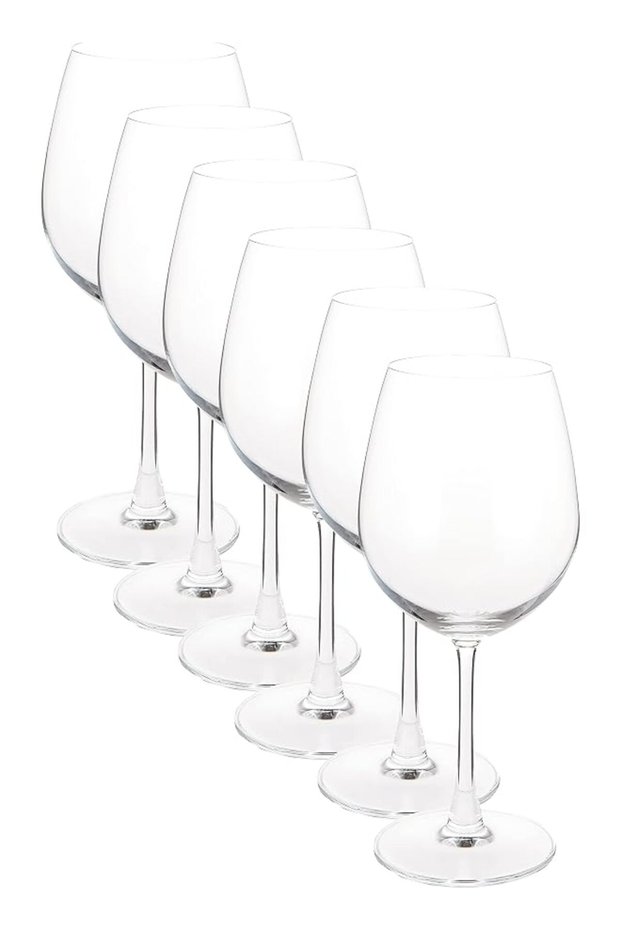 Madison Bordeaux Glass, Set Of 6, Clear, 600 Ml, 015A21, Cabernet Sauvignon Glass, Bordeaux Glass, Red Wine Glass,