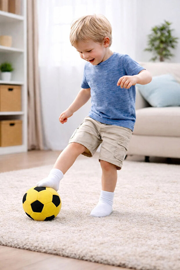 Plush Football Ball 17 cm Silent