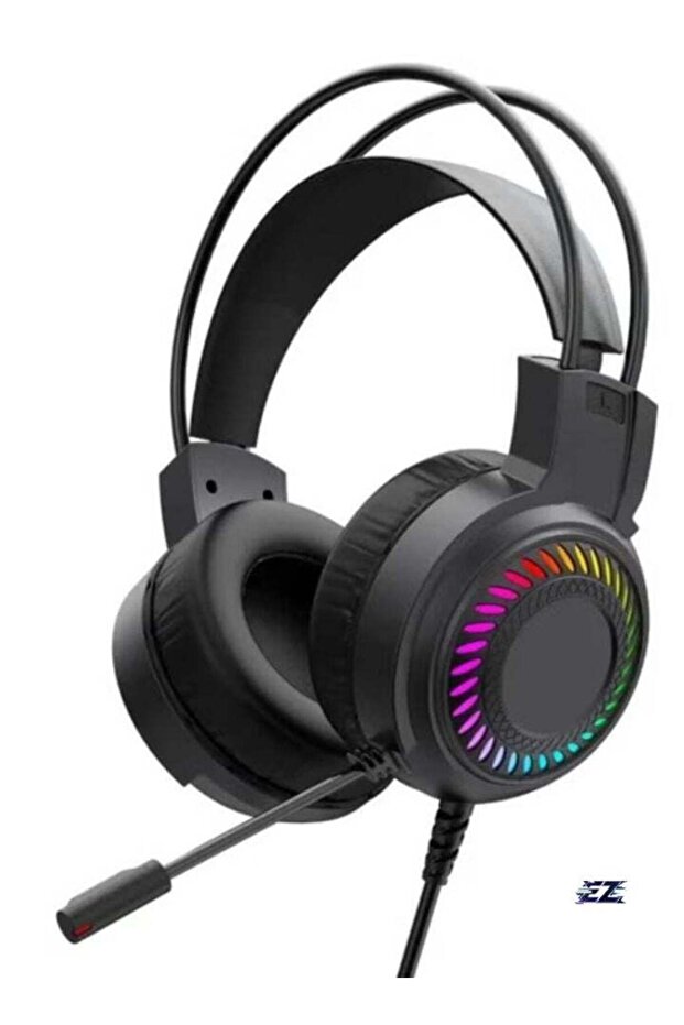 Gaming Headset with LED Backlight, 50mm Drivers, Noise-Cancelling Microphone, USB Connection, PU Leather Ear Cushions – Immersive Audio Experience for PC, PS4, Xbox, and More