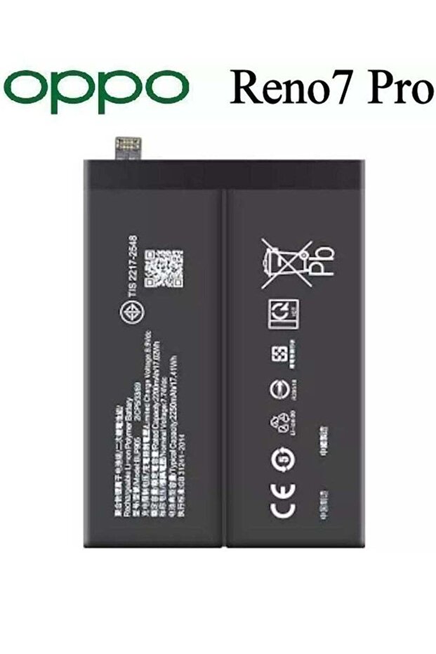 Replacement Internal Battery BLP905 Compatible for Oppo Reno 7 Pro Black