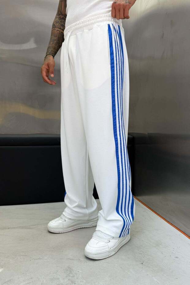 Men's Sweatpants Oysho Colorful Striped Six White Oversize