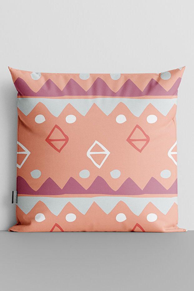 Colorful Shapes Double Sided Digital Printed Throw Pillow Cover - 1562