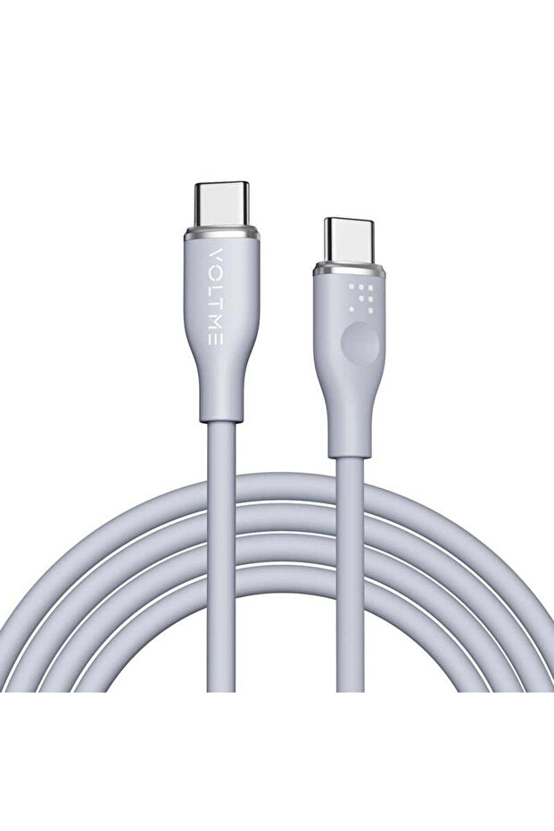 كابل باورلينك موس USB-C إلى USB-C بطول 1.8 متر، لون رمادي