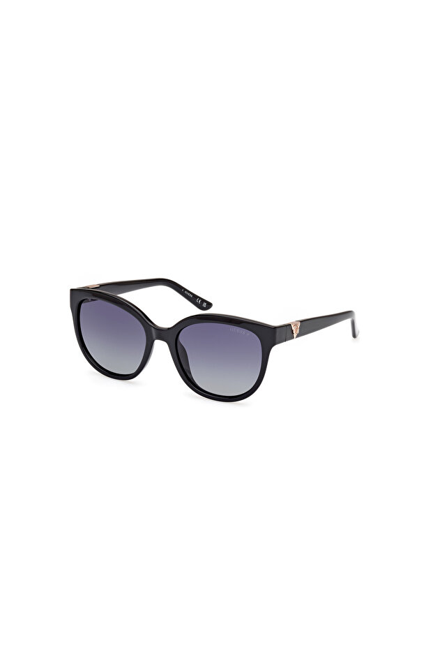 Shiny Black Polarized Injected Female Sunglasses