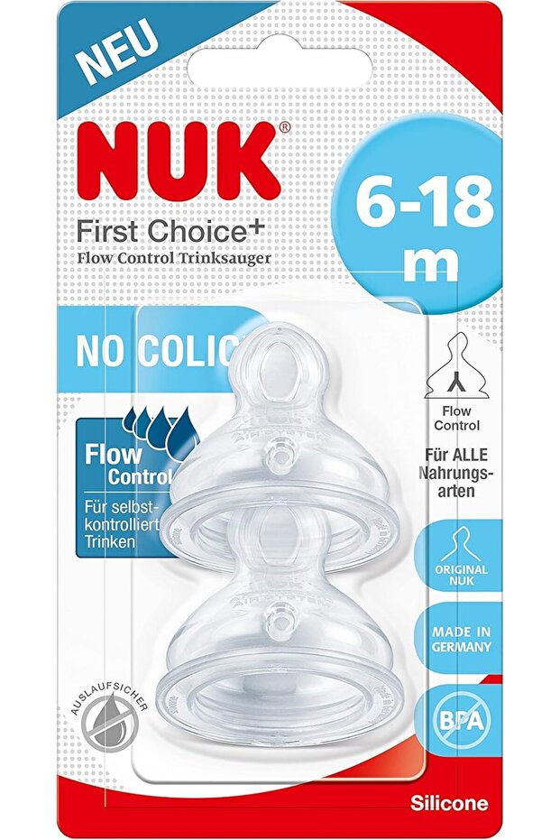 NIPPLE FIRST CHOICE+NO COLIC 6-18M 2S 2409