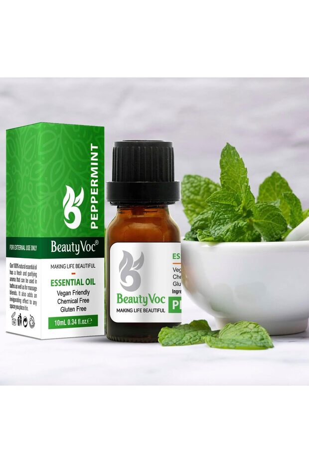 Peppermint Oil Organic and Herbal Oils, 10 Ml