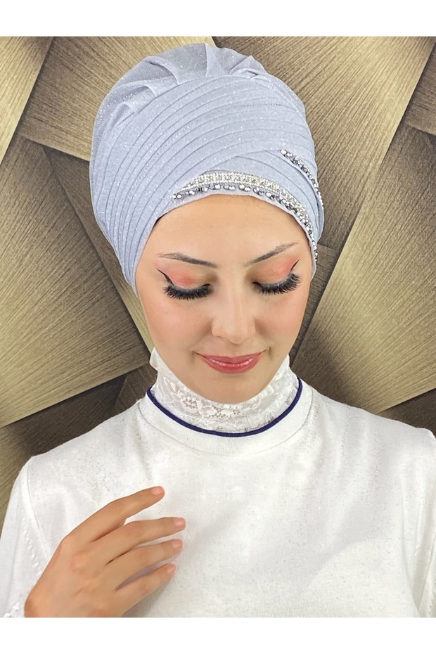 Crystal Stone Evening Dress Shawl Bonnet