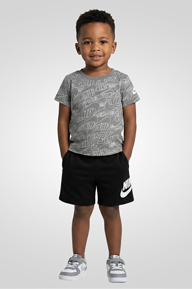 Toddlers Boy 2 Pcs Graphic Print T-Shirt And Shorts Set, Multicolor